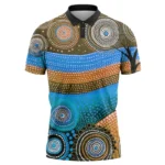 Wholesale Customized Design Aborigines Polo Shirts Quick Dry Breathable Sublimation Full Printing - Image 4